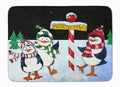 North Pole Welcomes You Penguins Memory Foam Kitchen Mat Machine Washable Anti-Fatigue Cushion Comfort Bath or Kitchen Rug