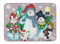 Snowman Collection For the Holidays Memory Foam Kitchen Mat Machine Washable Anti-Fatigue Cushion Comfort Bath or Kitchen Rug