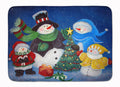 The Family Gathering Snowman Memory Foam Kitchen Mat Machine Washable Anti-Fatigue Cushion Comfort Bath or Kitchen Rug