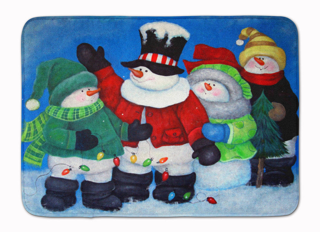 The Light Brigade Snowman Memory Foam Kitchen Mat Machine Washable Anti-Fatigue Cushion Comfort Bath or Kitchen Rug