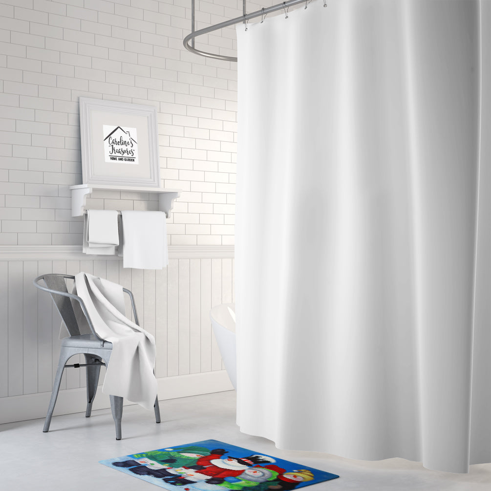 The Light Brigade Snowman Memory Foam Kitchen Mat Machine Washable Anti-Fatigue Cushion Comfort Bath or Kitchen Rug