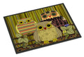 Fall Wisdom Owl Doormat Indoor Outdoor 24H X 36W Front Door Mat Rugs for Entryway, Non Slip Washable Low Pile,