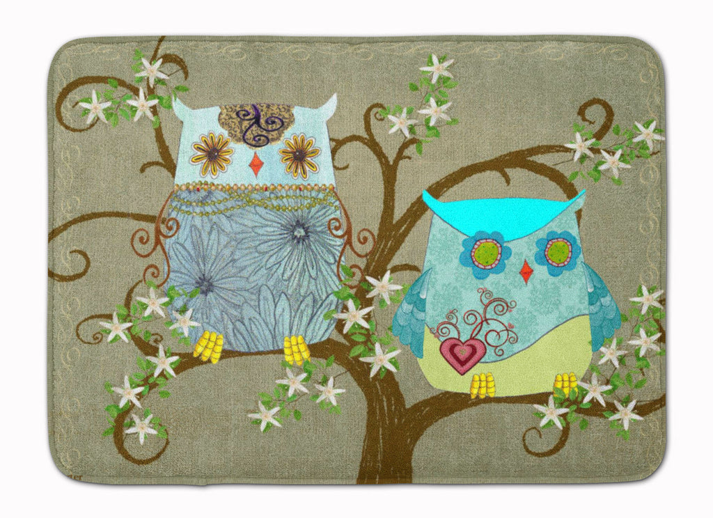 The Friendly Ladies Owl Memory Foam Kitchen Mat Machine Washable Anti-Fatigue Cushion Comfort Bath or Kitchen Rug