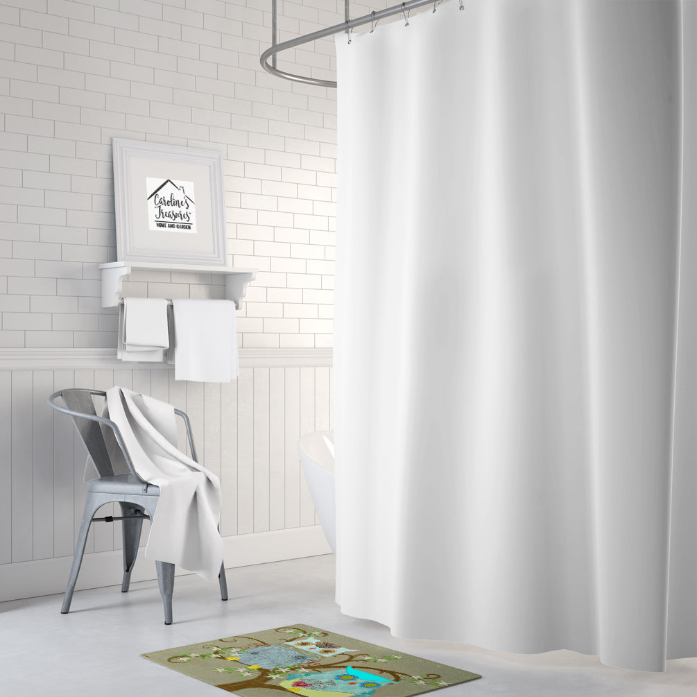 The Friendly Ladies Owl Memory Foam Kitchen Mat Machine Washable Anti-Fatigue Cushion Comfort Bath or Kitchen Rug