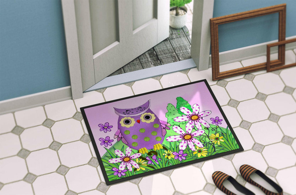 Who is Your Friend Owl Doormat Indoor Outdoor 24H X 36W Front Door Mat Rugs for Entryway, Non Slip Washable Low Pile,