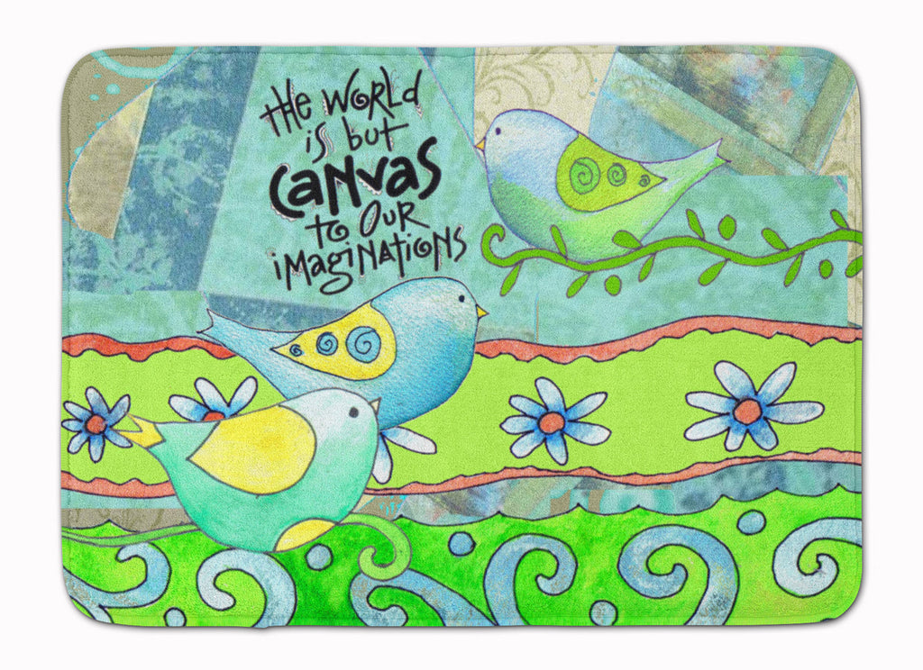 The World is but a Canvas to our Imagination Memory Foam Kitchen Mat Machine Washable Anti-Fatigue Cushion Comfort Bath or Kitchen Rug