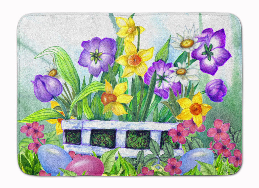 Finding Easter Eggs Memory Foam Kitchen Mat Machine Washable Anti-Fatigue Cushion Comfort Bath or Kitchen Rug