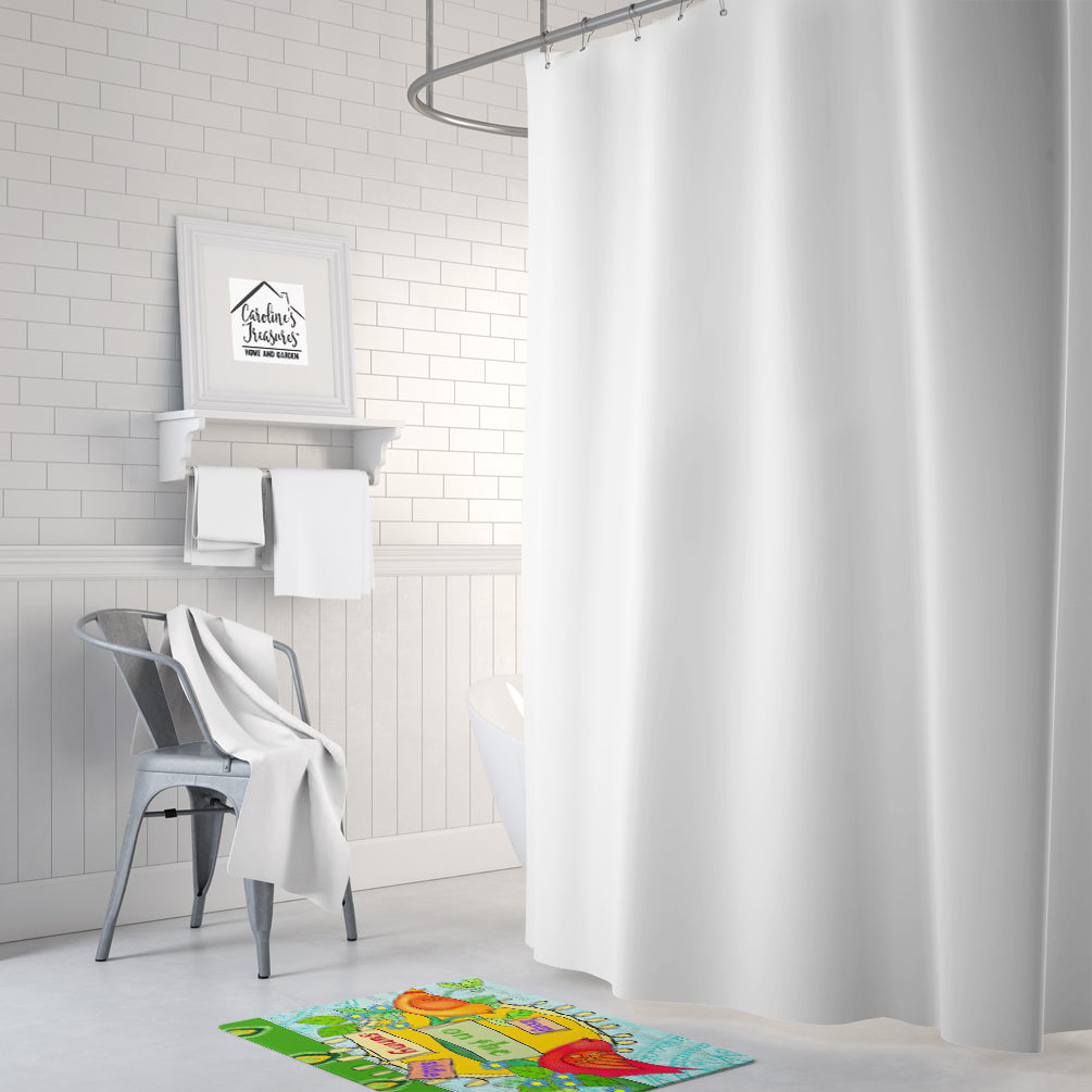 Keep on the Sunny Side Memory Foam Kitchen Mat Machine Washable Anti-Fatigue Cushion Comfort Bath or Kitchen Rug