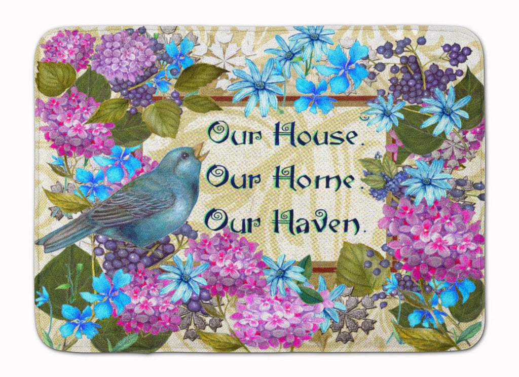 Our House Our Home Our Haven Memory Foam Kitchen Mat Machine Washable Anti-Fatigue Cushion Comfort Bath or Kitchen Rug