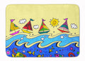 Summer Sail Away Sailboats Memory Foam Kitchen Mat Machine Washable Anti-Fatigue Cushion Comfort Bath or Kitchen Rug