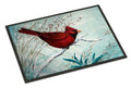 Cardinal Winter Red Bird Doormat Indoor Outdoor 18H X 27W Front Door Mat Rugs for Entryway, Non Slip Washable