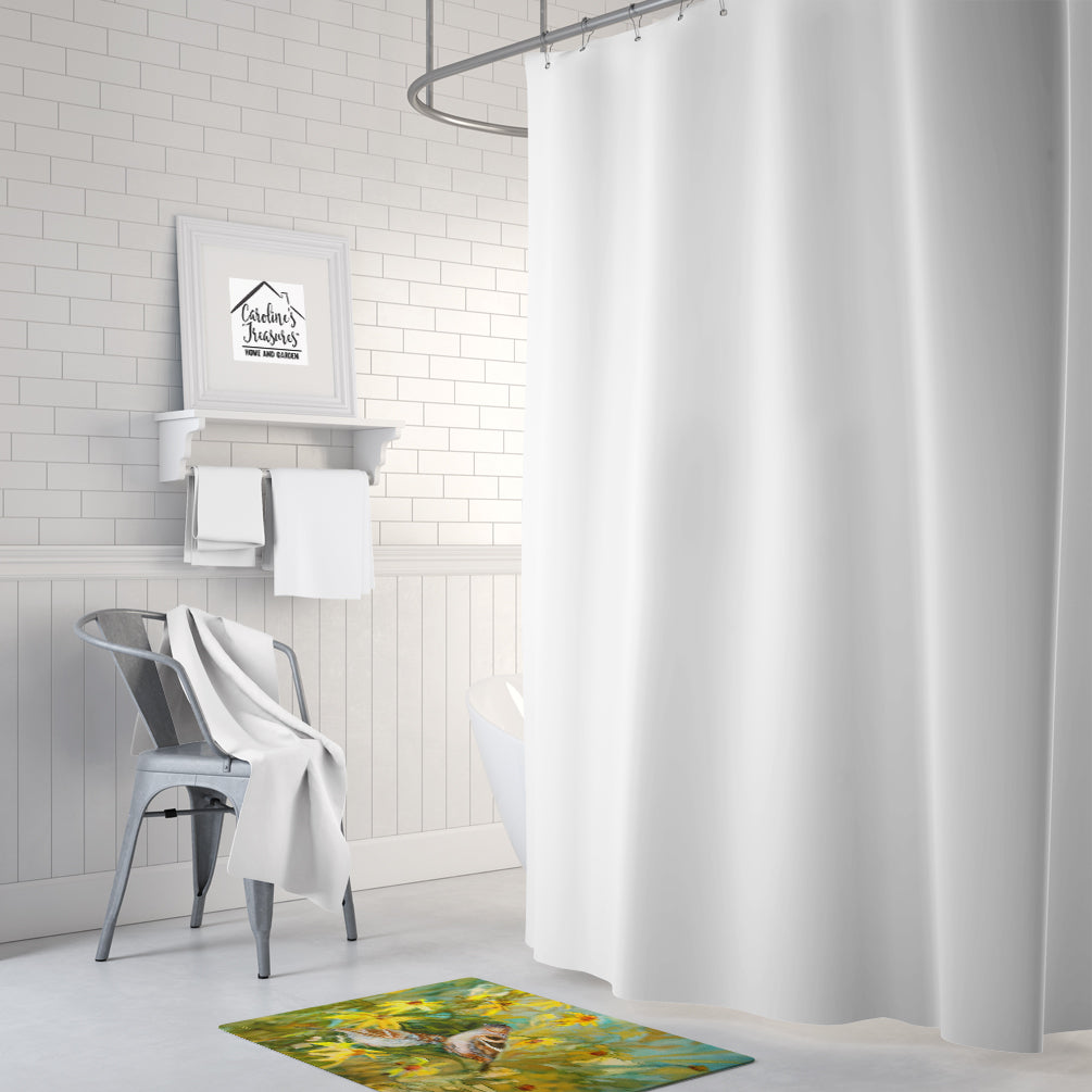 Sparrows in the Field Memory Foam Kitchen Mat Machine Washable Anti-Fatigue Cushion Comfort Bath or Kitchen Rug