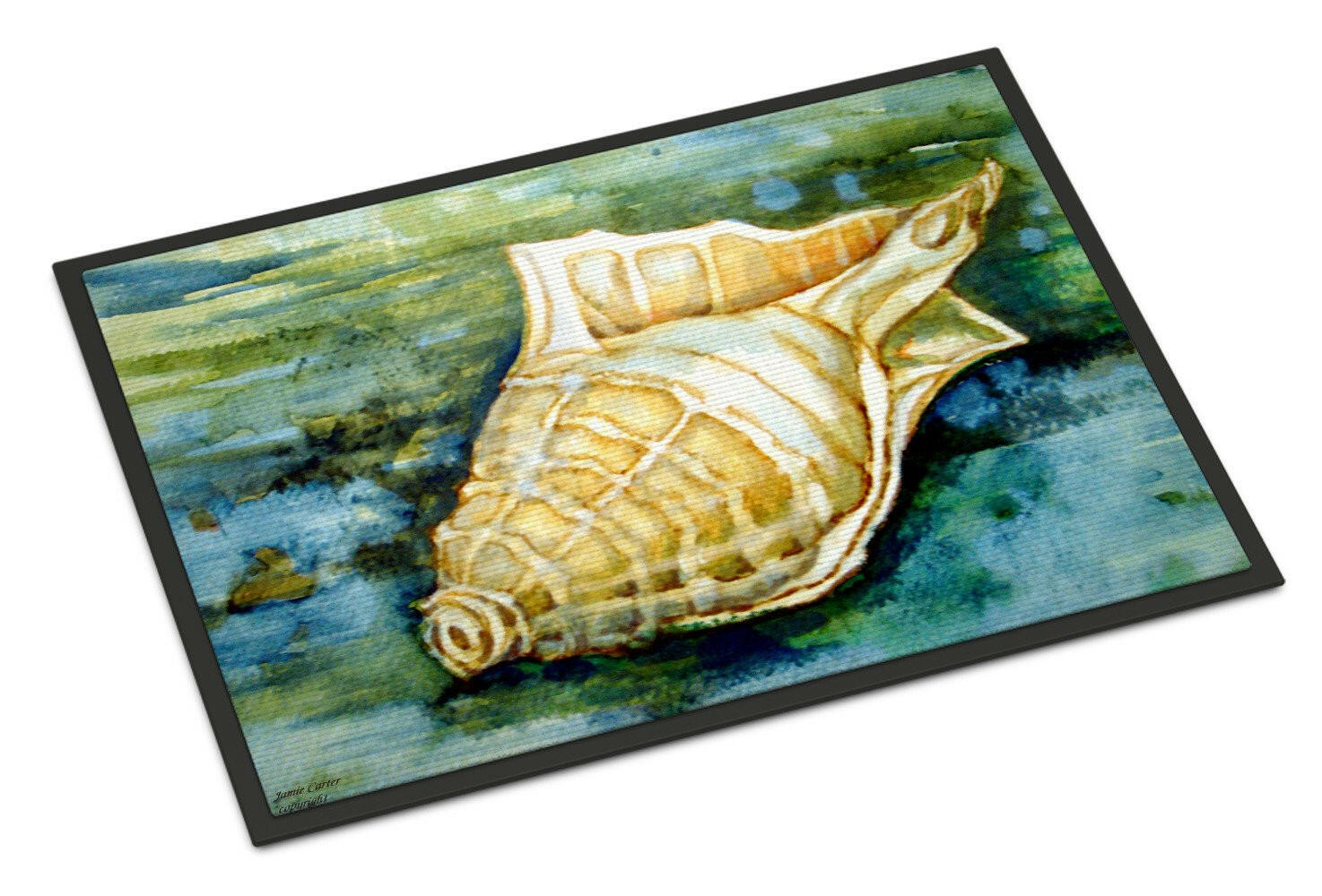 Seashells Inspire Me Doormat Indoor Outdoor 24H X 36W Front Door Mat Rugs for Entryway, Non Slip Washable Low Pile,