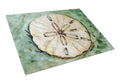 Sending Sand Dollars Back to Sea Cutting Board Tempered Glass Kitchen Cutting Surface, Heat Resistant Chopping, Non-Slip Feet, Food Prep & Serving