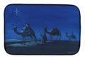 Wise Men in Blue Dish Drying Mat Absorbent Dish Drying Mat Pad for Kitchen Counter Dish Drainer Mat for Countertop, 14 x 21", Multicolor