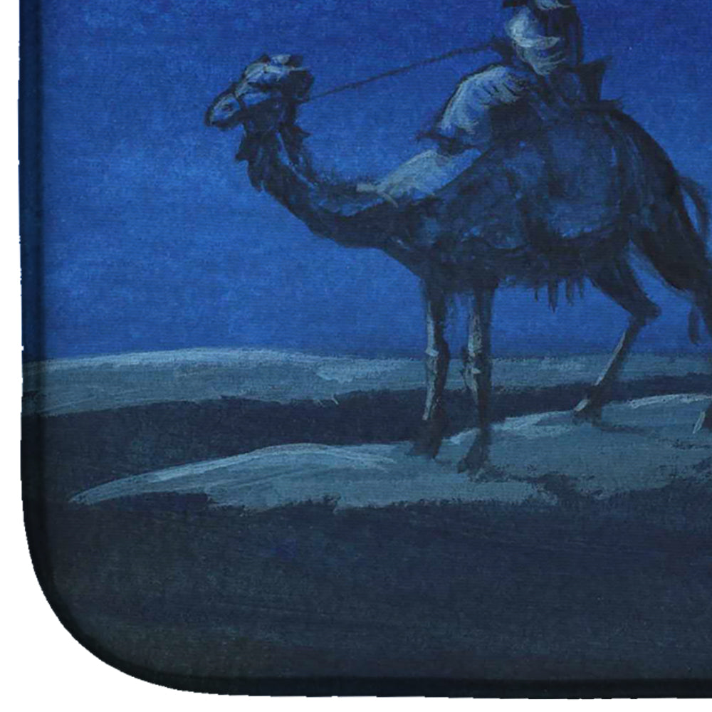 Wise Men in Blue Dish Drying Mat Absorbent Dish Drying Mat Pad for Kitchen Counter Dish Drainer Mat for Countertop, 14 x 21", Multicolor