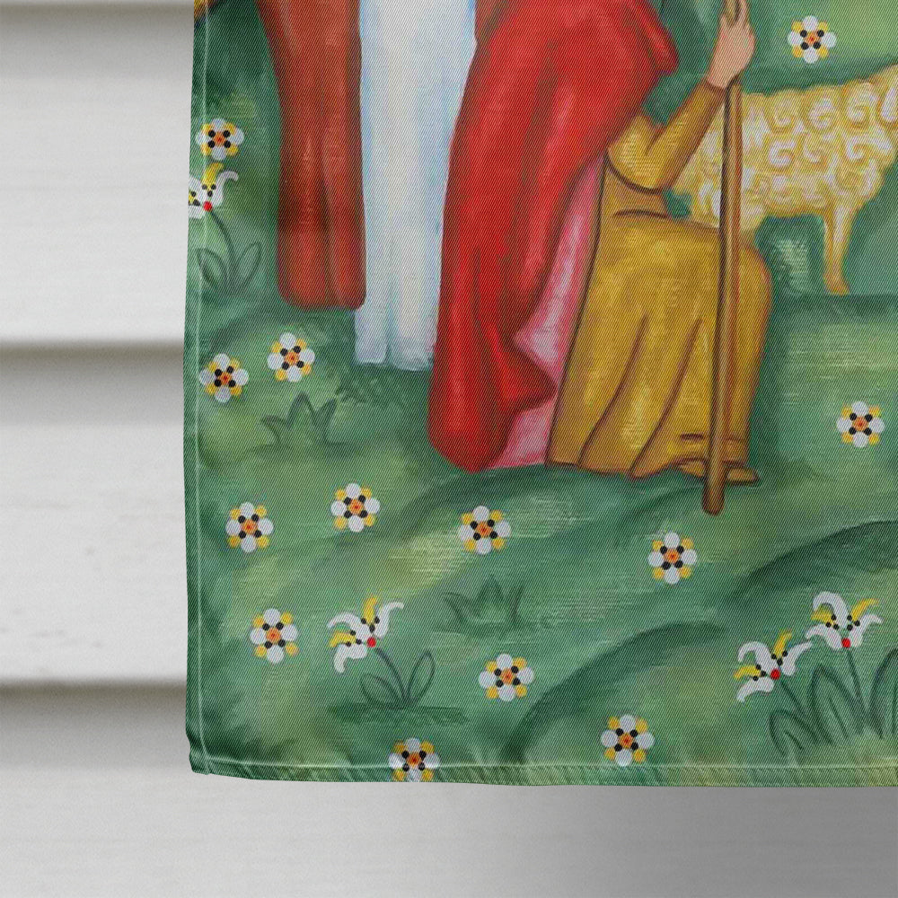 Nativity A Saviour is Born House Flag 28x40 Porch Sleeve Pole Decorative Outside Yard Banner Artwork Wall Hanging, Polyester