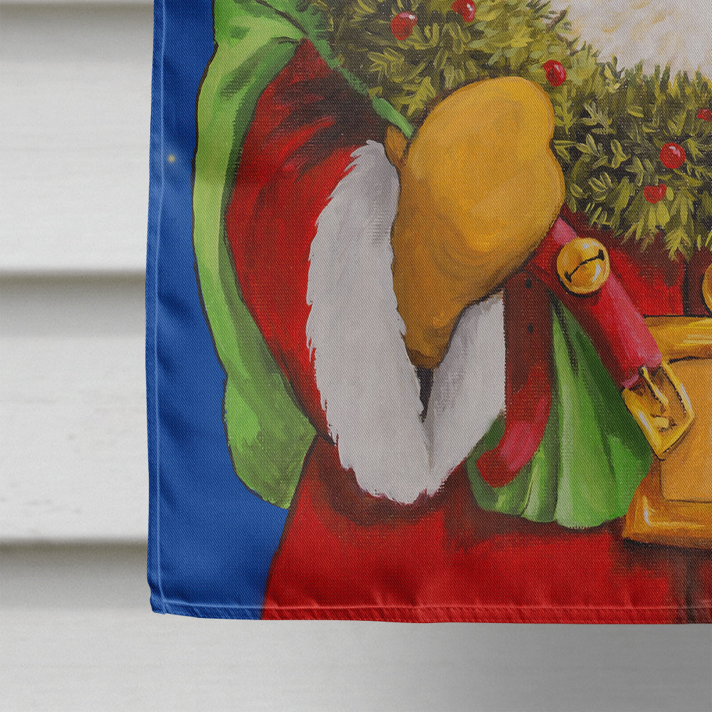 Santa Claus African Santa House Flag 28x40 Porch Sleeve Pole Decorative Outside Yard Banner Artwork Wall Hanging, Polyester