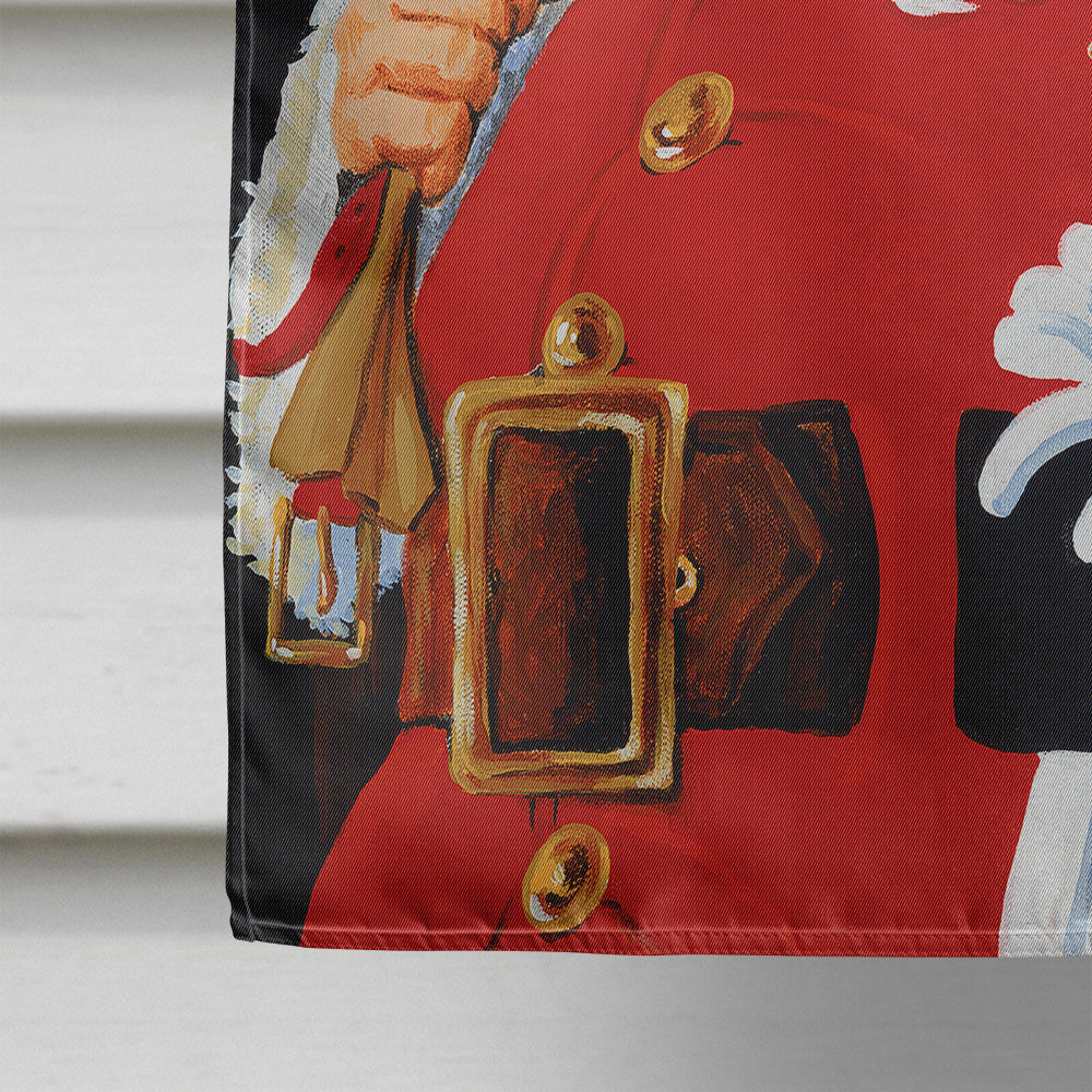 Santa Claus At the Stroke of Midnight House Flag 28x40 Porch Sleeve Pole Decorative Outside Yard Banner Artwork Wall Hanging, Polyester