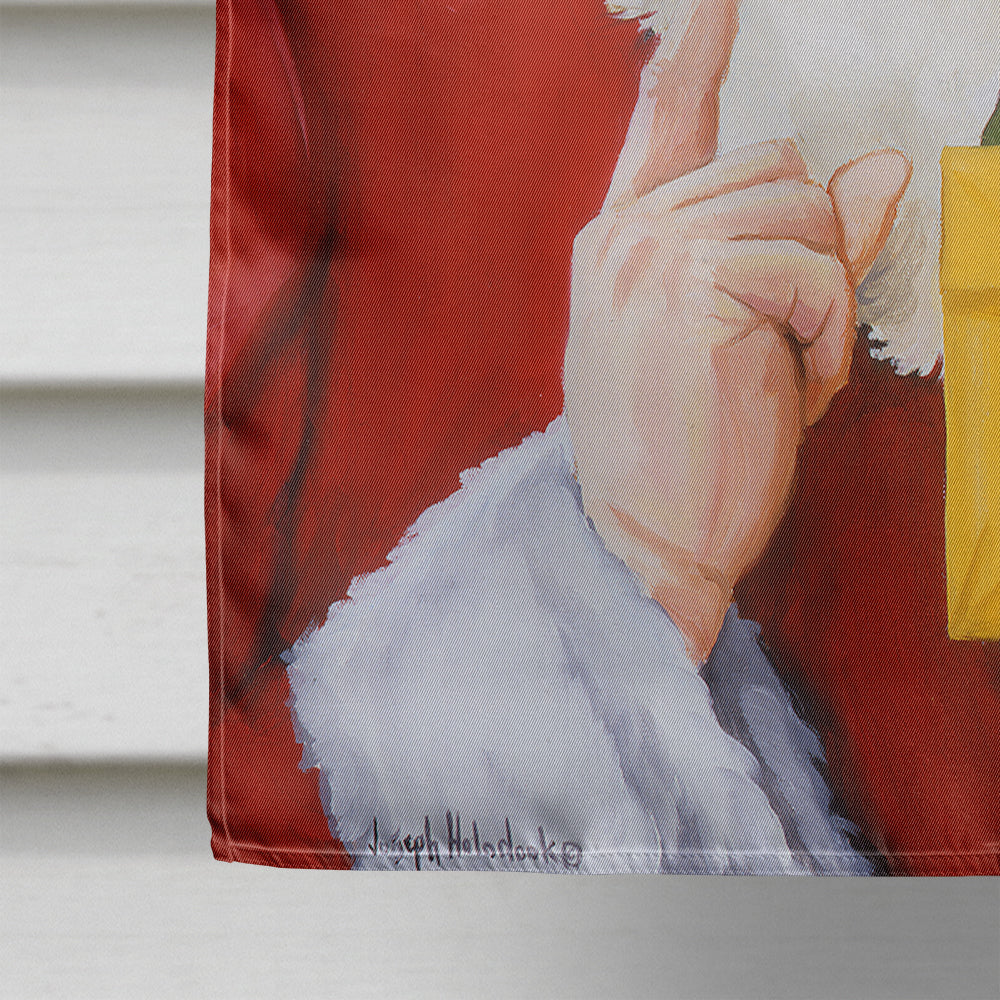 Santa Claus Just for You House Flag 28x40 Porch Sleeve Pole Decorative Outside Yard Banner Artwork Wall Hanging, Polyester
