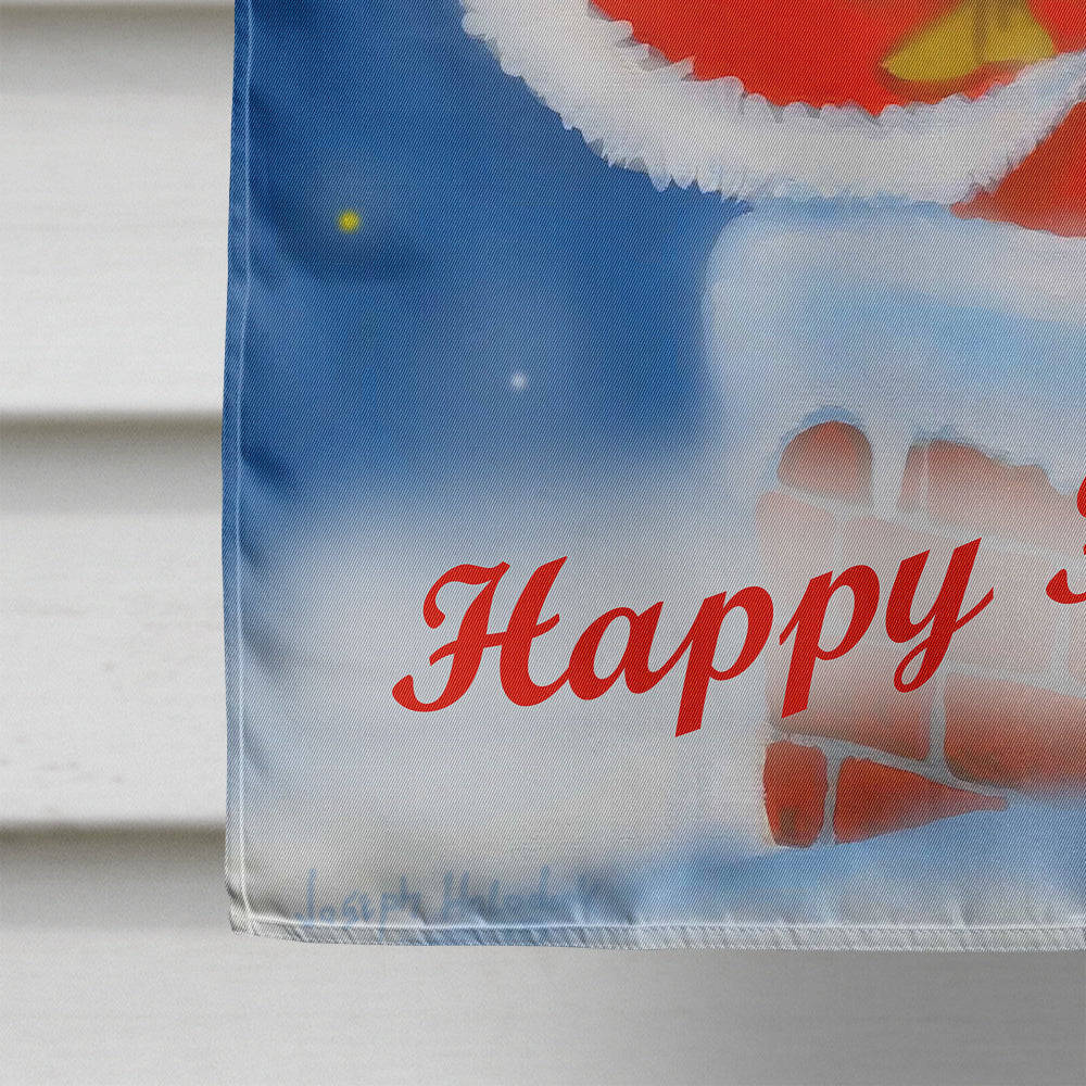 Santa Claus Hope I Don't Get Stuck House Flag 28x40 Porch Sleeve Pole Decorative Outside Yard Banner Artwork Wall Hanging, Polyester