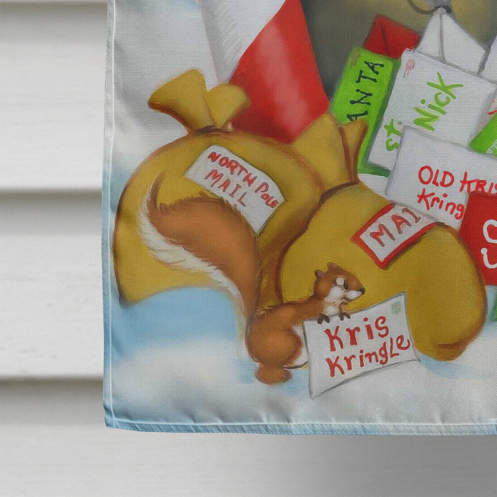Santa Claus Mail Call House Flag 28x40 Porch Sleeve Pole Decorative Outside Yard Banner Artwork Wall Hanging, Polyester