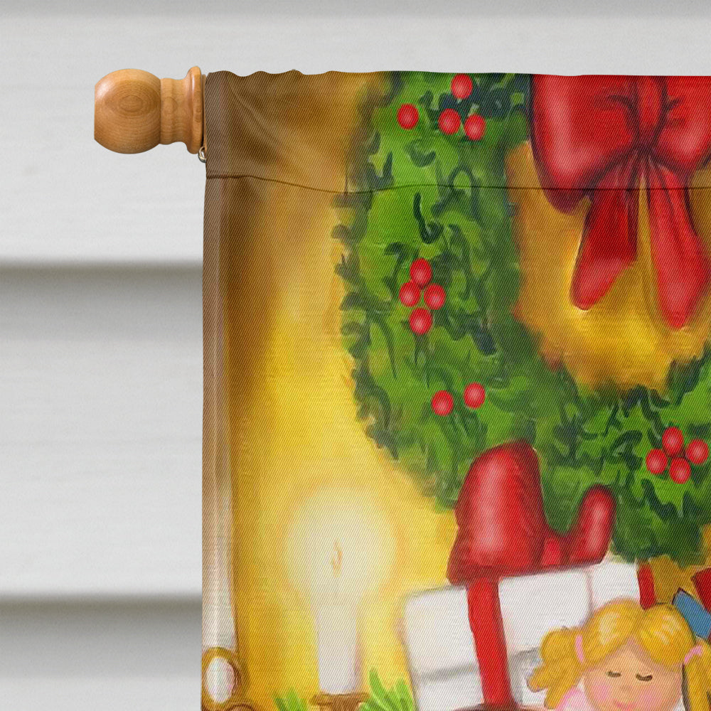 Santa Claus Let Me Check My List House Flag 28x40 Porch Sleeve Pole Decorative Outside Yard Banner Artwork Wall Hanging, Polyester