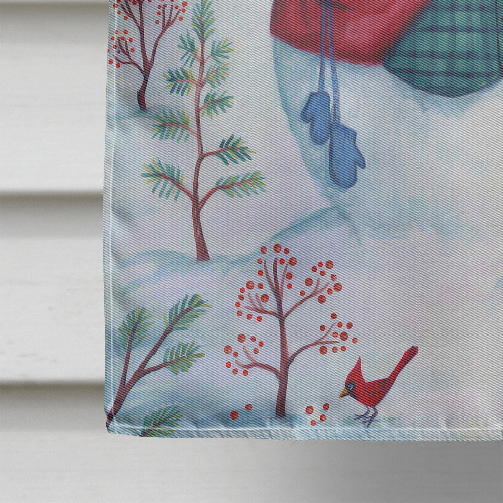 Snowman Just Keep Smilin' USA House Flag 28x40 Porch Sleeve Pole Decorative Outside Yard Banner Artwork Wall Hanging, Polyester