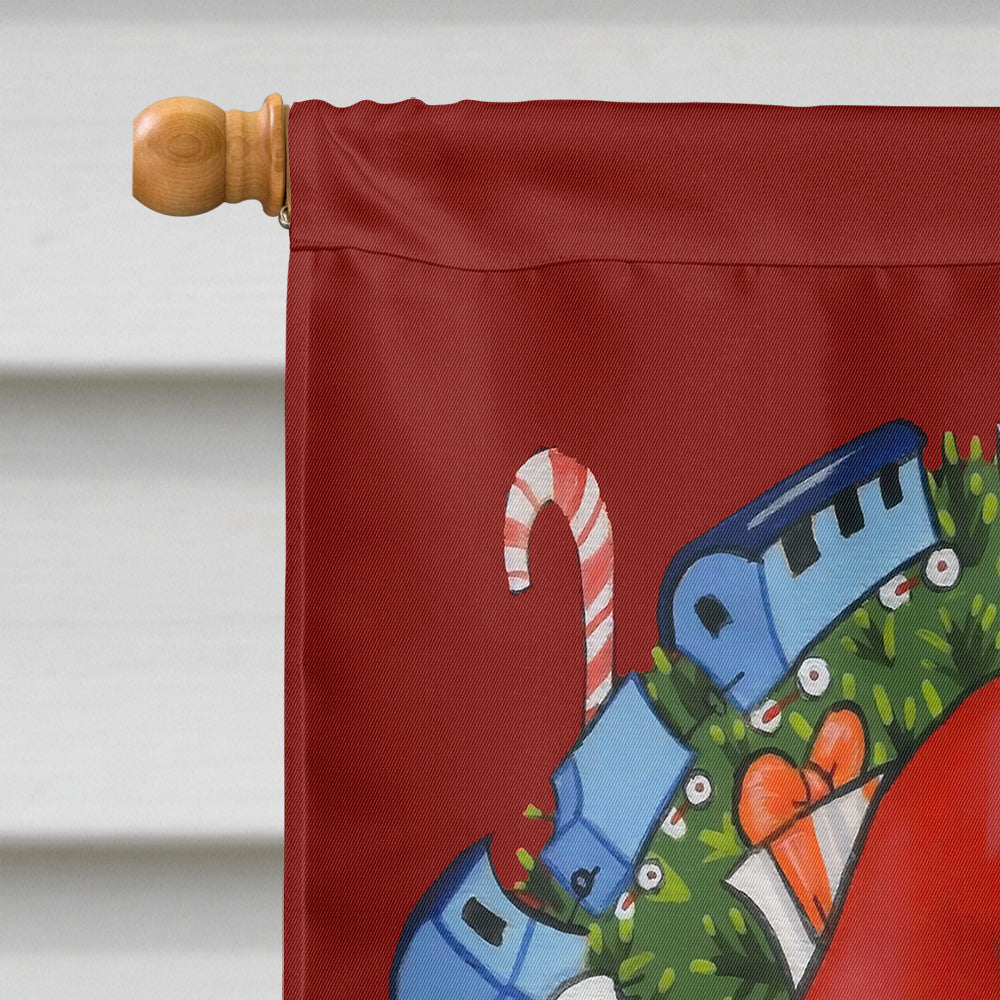 Santa Claus Wreath of Cheer House Flag 28x40 Porch Sleeve Pole Decorative Outside Yard Banner Artwork Wall Hanging, Polyester