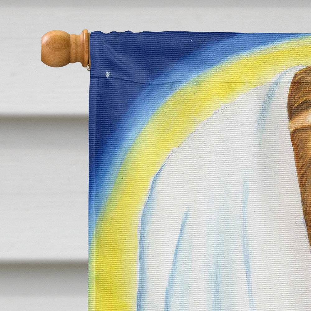 Jesus and Mary Star of Wonder Christmas House Flag 28x40 Porch Sleeve Pole Decorative Outside Yard Banner Artwork Wall Hanging, Polyester