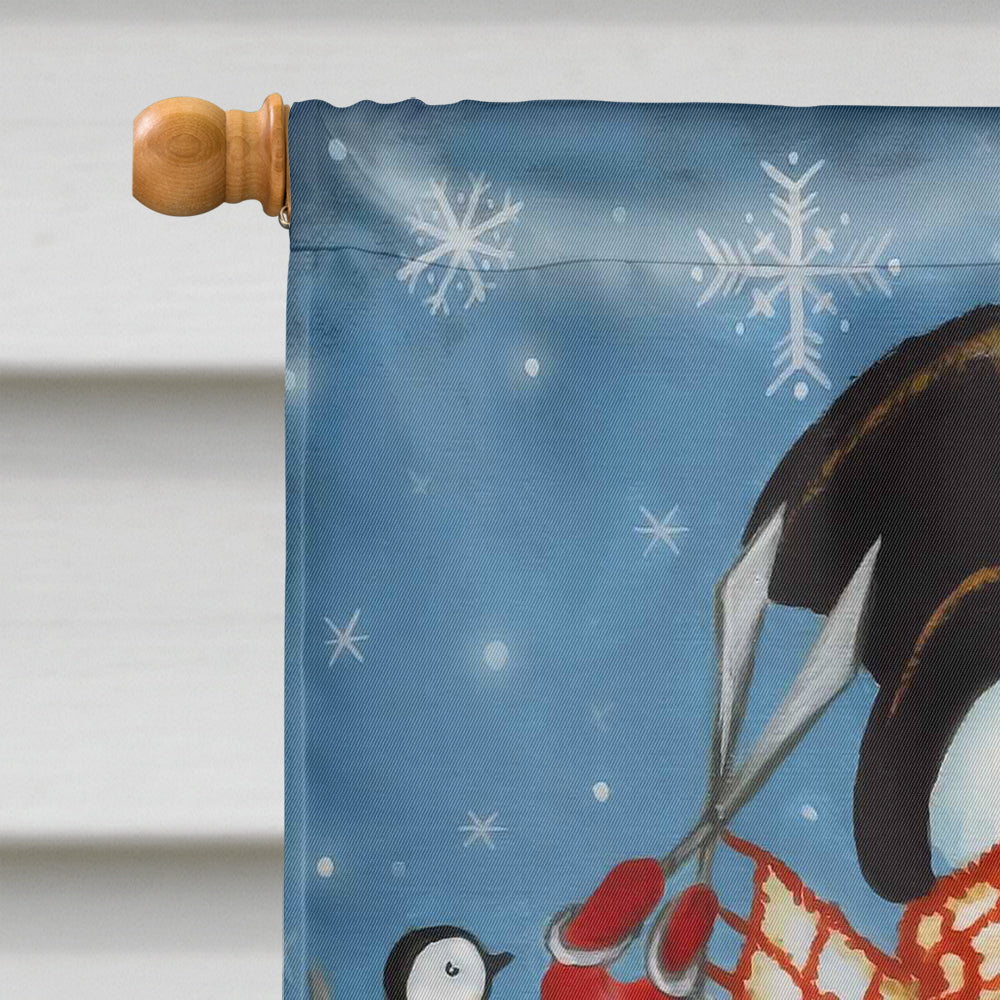 Snowman Snow Maker House Flag 28x40 Porch Sleeve Pole Decorative Outside Yard Banner Artwork Wall Hanging, Polyester