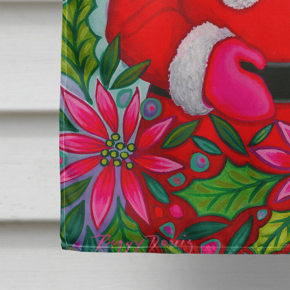 Santa Claus Ho Ho Ho House Flag 28x40 Porch Sleeve Pole Decorative Outside Yard Banner Artwork Wall Hanging, Polyester