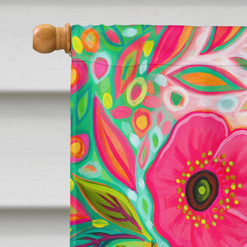 Little Spring Hippity Hop Easter House Flag 28x40 Porch Sleeve Pole Decorative Outside Yard Banner Artwork Wall Hanging, Polyester