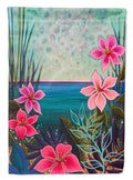 Paradise Flowers House Flag 28x40 Porch Sleeve Pole Decorative Outside Yard Banner Artwork Wall Hanging, Polyester