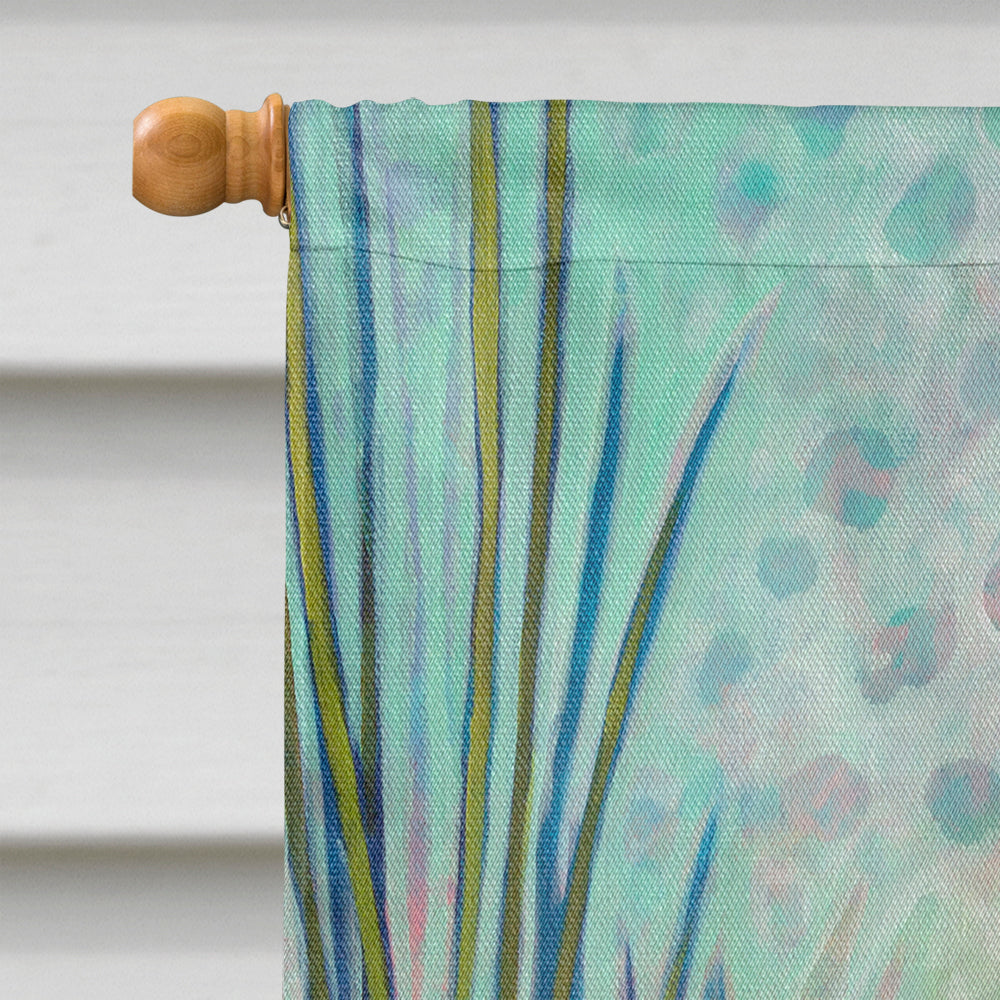 Paradise Flowers House Flag 28x40 Porch Sleeve Pole Decorative Outside Yard Banner Artwork Wall Hanging, Polyester