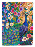 Peacock Portrait House Flag 28x40 Porch Sleeve Pole Decorative Outside Yard Banner Artwork Wall Hanging, Polyester