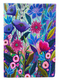 Purple Blossoms II Flowers House Flag 28x40 Porch Sleeve Pole Decorative Outside Yard Banner Artwork Wall Hanging, Polyester