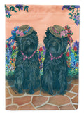 Affenpinscher Sisters House Flag 28x40 Porch Sleeve Pole Decorative Outside Yard Banner Artwork Wall Hanging, Polyester