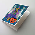 Airedale Boo Hoo Halloween Greeting Cards Pack of 8 Blank Cards with Envelopes Whimsical A7 Size 5x7