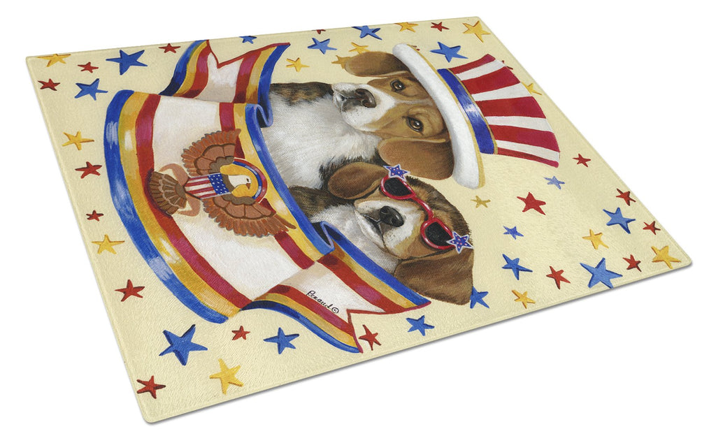 Beagle USA Cutting Board Tempered Glass Kitchen Cutting Surface, Heat Resistant Chopping, Non-Slip Feet, Food Prep & Serving