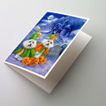 Bichon Frise Halloween Haunted House Greeting Cards Pack of 8 Blank Cards with Envelopes Whimsical A7 Size 5x7