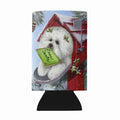 Bichon Frise Santa's List Christmas Wine Bottle Hugger Gift Sleeve for Standard 750 ml Bottles, Insulated Reusable Also Fits Mini Shot & Pint Bottles