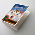 Bichon Frise Soulmates Greeting Cards Pack of 8 Blank Cards with Envelopes Whimsical A7 Size 5x7