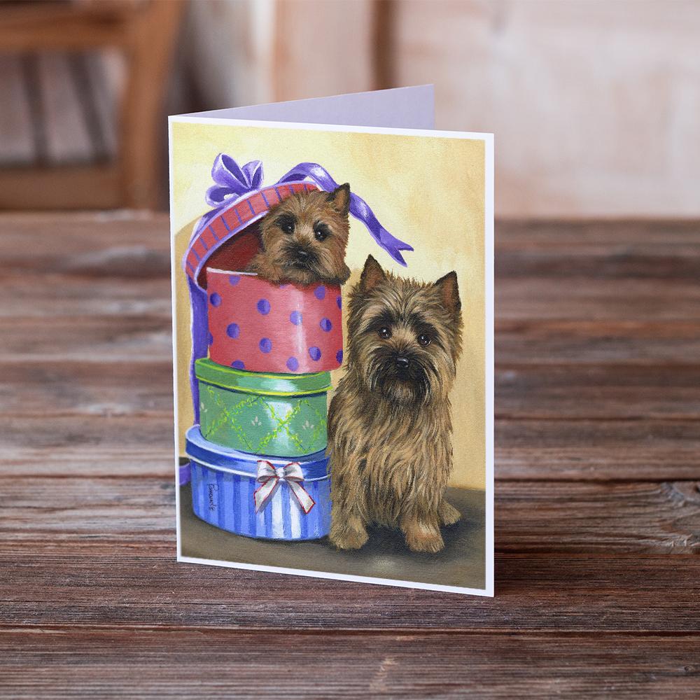 Cairn Terrier Boudoir Greeting Cards Pack of 8 Blank Cards with Envelopes Whimsical A7 Size 5x7