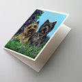 Cairn Terrier Donation Greeting Cards Pack of 8 Blank Cards with Envelopes Whimsical A7 Size 5x7
