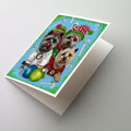 Cairn Terrier Christmas Elves Greeting Cards Pack of 8 Blank Cards with Envelopes Whimsical A7 Size 5x7