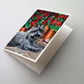 Cairn Terrier Geraniums Greeting Cards Pack of 8 Blank Cards with Envelopes Whimsical A7 Size 5x7