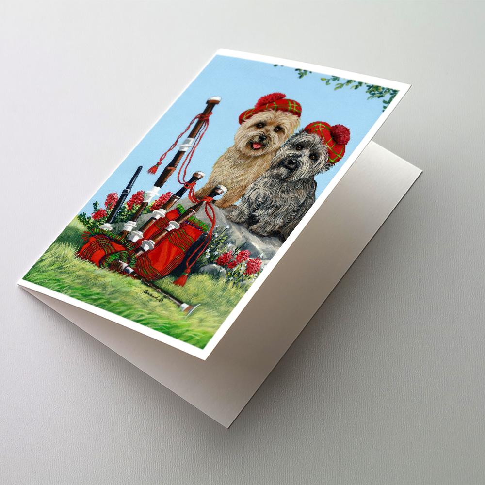 Cairn Terrier Pipers Greeting Cards Pack of 8 Blank Cards with Envelopes Whimsical A7 Size 5x7