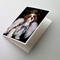Cavalier Spaniel Christmas Angel Greeting Cards Pack of 8 Blank Cards with Envelopes Whimsical A7 Size 5x7
