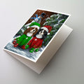 Cavalier Spaniel Snowman Christmas Greeting Cards Pack of 8 Blank Cards with Envelopes Whimsical A7 Size 5x7